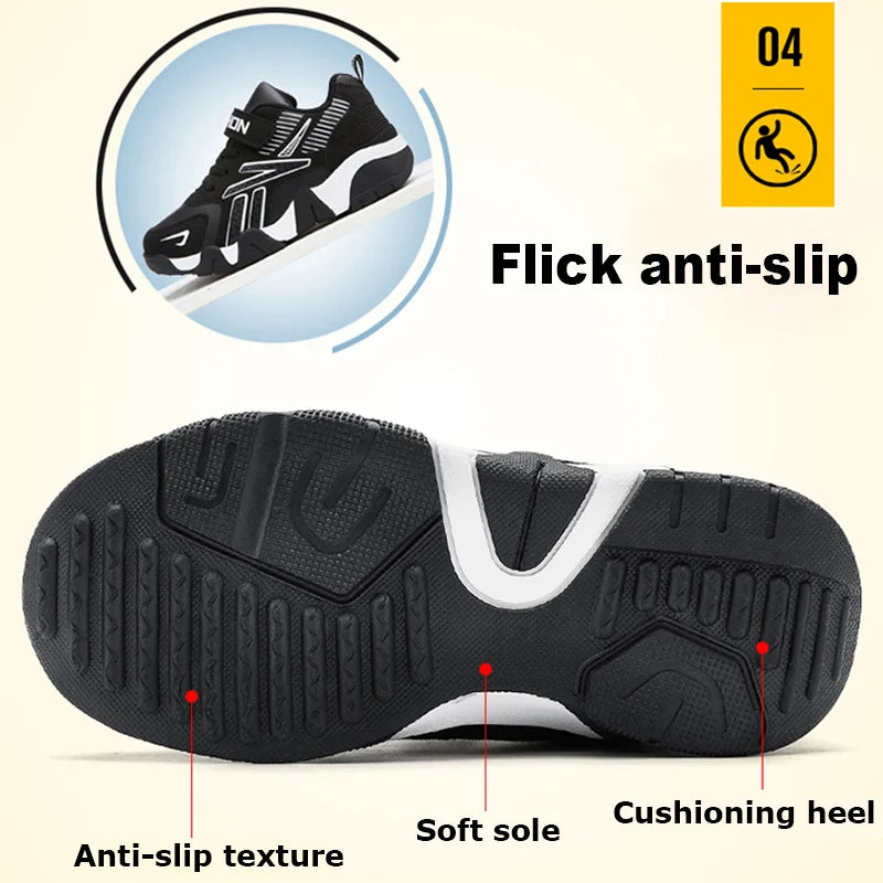 Tênis de Meninos para Escola Esportiva em Couro para Crianças - Sneakers Casuais para Meninos, Corrida e Caminhada de 7 a 12 Anos