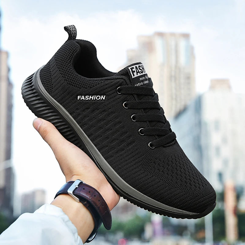 Tênis Masculinos Leves para Caminhada, Sapatos Esportivos Clássicos, Malha Respirável, Calçados Casuais, Moda Masculina, Mocassins, Tênis Masculino