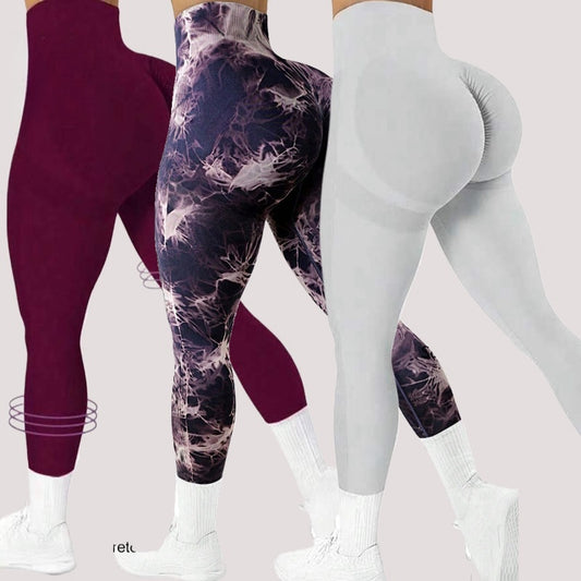 calça esportiva feminina com estampa  tie-dye, e levantamento calça esportivas.