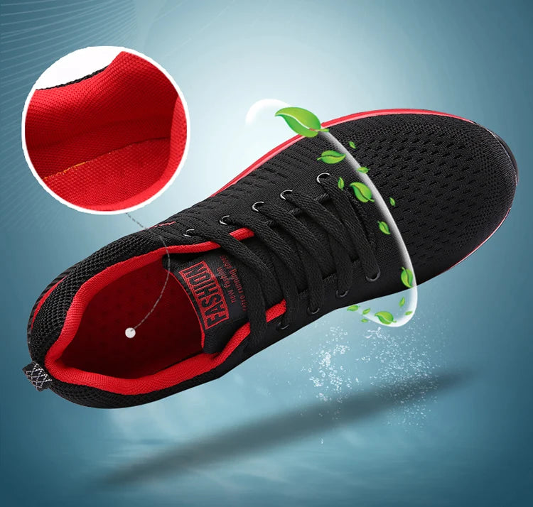 Tênis Masculinos Leves para Caminhada, Sapatos Esportivos Clássicos, Malha Respirável, Calçados Casuais, Moda Masculina, Mocassins, Tênis Masculino