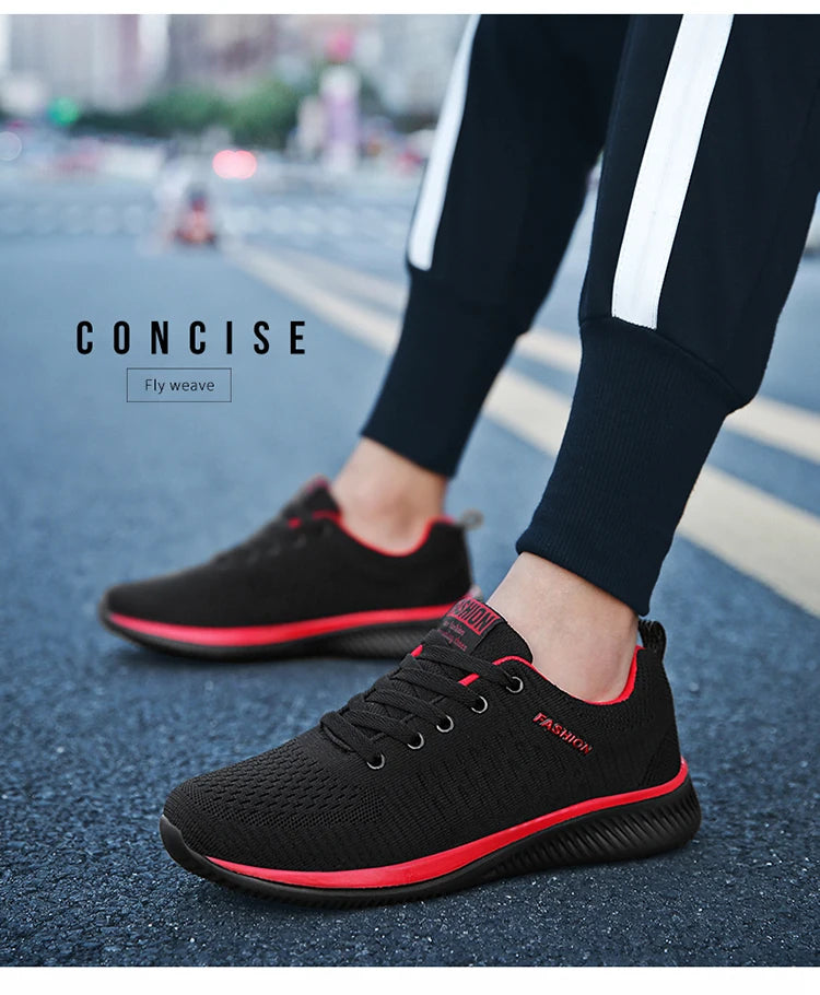 Tênis Masculinos Leves para Caminhada, Sapatos Esportivos Clássicos, Malha Respirável, Calçados Casuais, Moda Masculina, Mocassins, Tênis Masculino