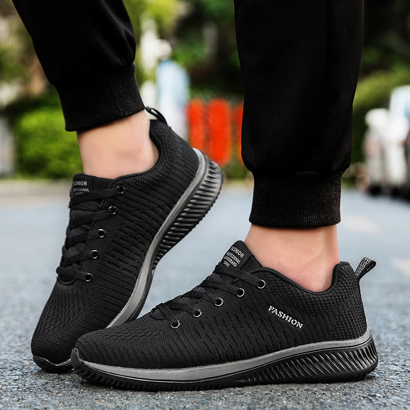 Tênis Masculinos Leves para Caminhada, Sapatos Esportivos Clássicos, Malha Respirável, Calçados Casuais, Moda Masculina, Mocassins, Tênis Masculino