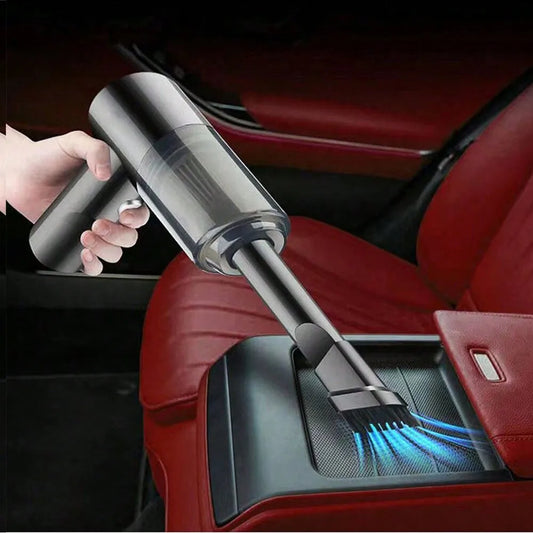 Aspirador de pó 3 em 1 com sucção e sopro integrado, aspirador de pó combinado, carregamento USB, pequeno aspirador de pó para carro e uso doméstico.