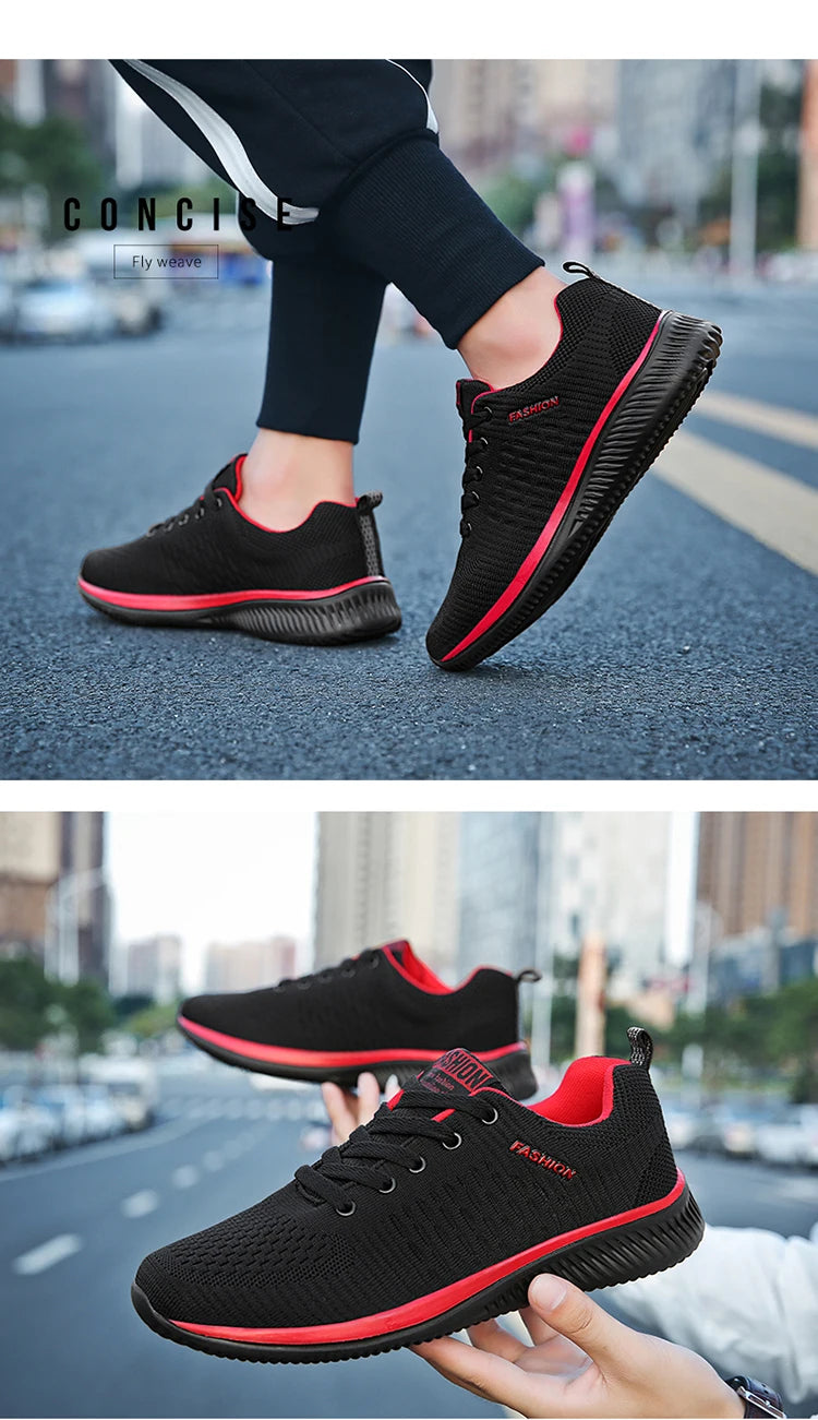 Tênis Masculinos Leves para Caminhada, Sapatos Esportivos Clássicos, Malha Respirável, Calçados Casuais, Moda Masculina, Mocassins, Tênis Masculino