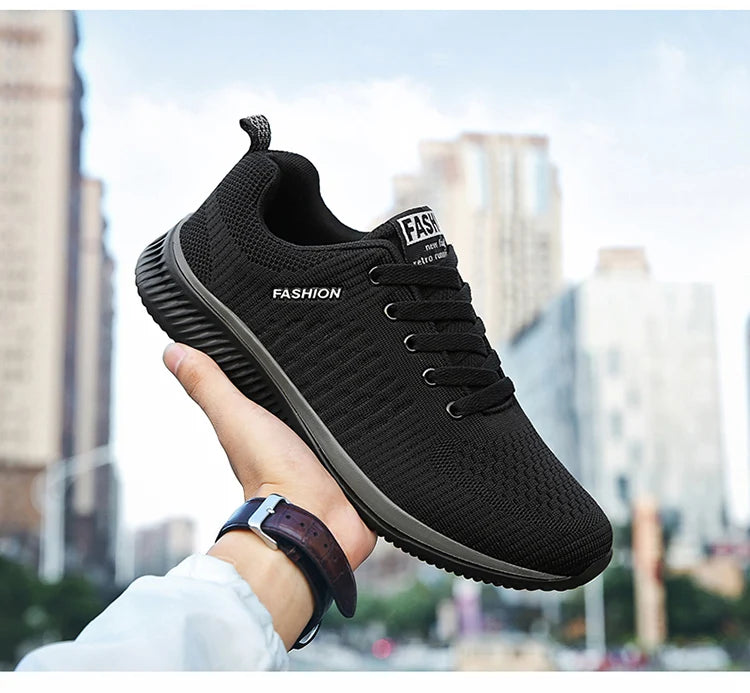 Tênis Masculinos Leves para Caminhada, Sapatos Esportivos Clássicos, Malha Respirável, Calçados Casuais, Moda Masculina, Mocassins, Tênis Masculino